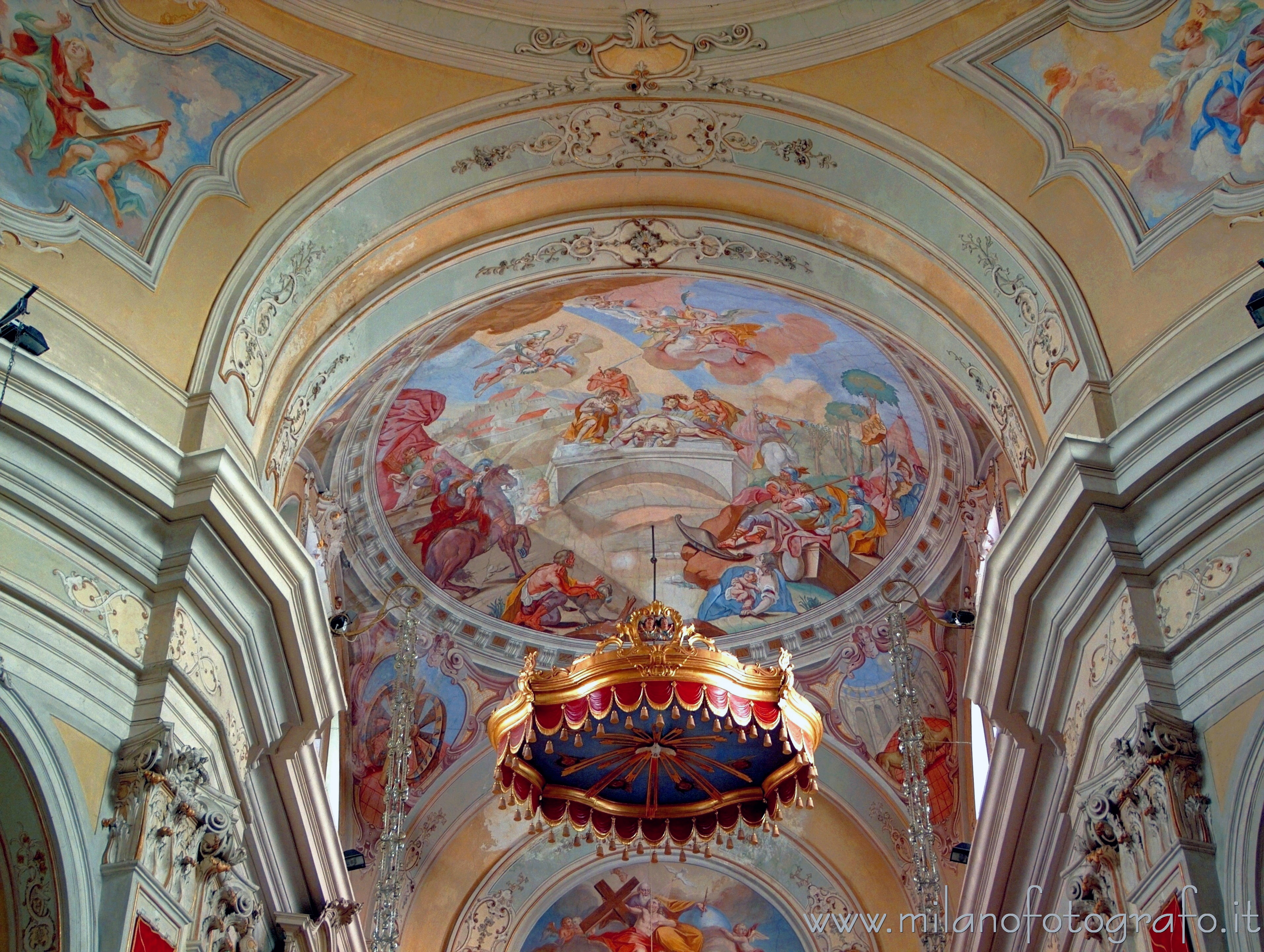 Siviano (Brescia, Italy): Vault of the presbytery of the Church of the Saints Faustino and Giovita - Siviano (Brescia, Italy)