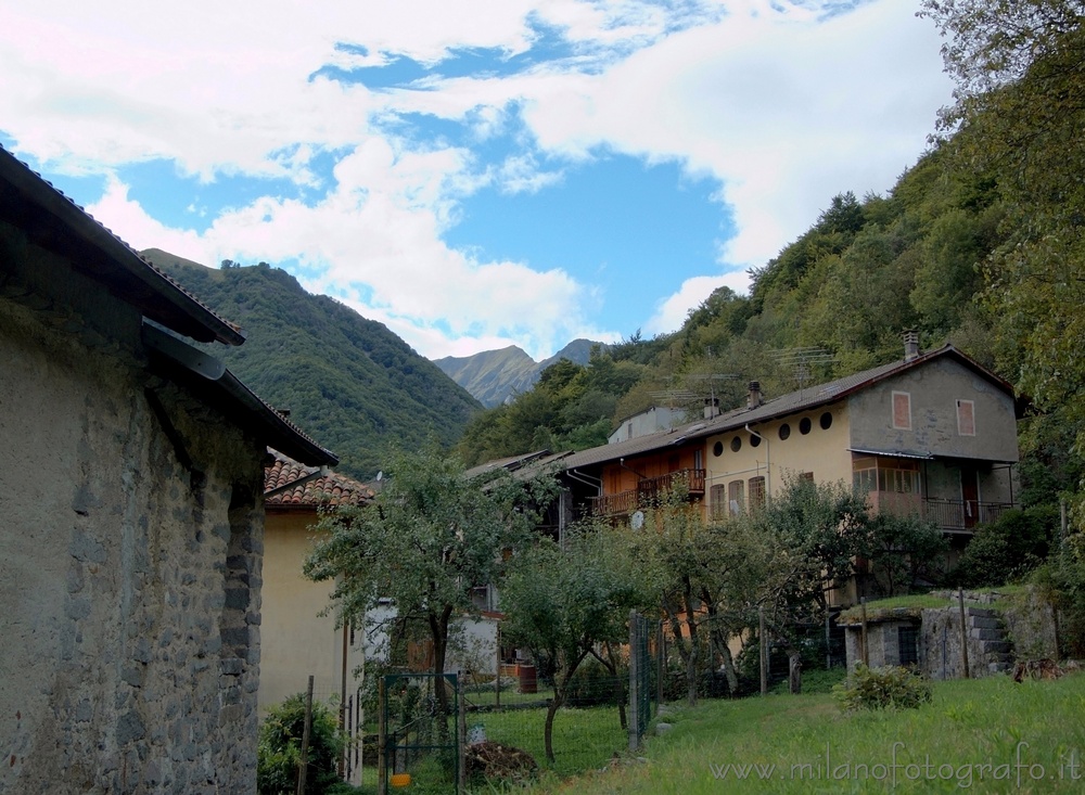 Valmosca frazione di Campiglia Cervo (Biella) - Panorama prima del tramonto