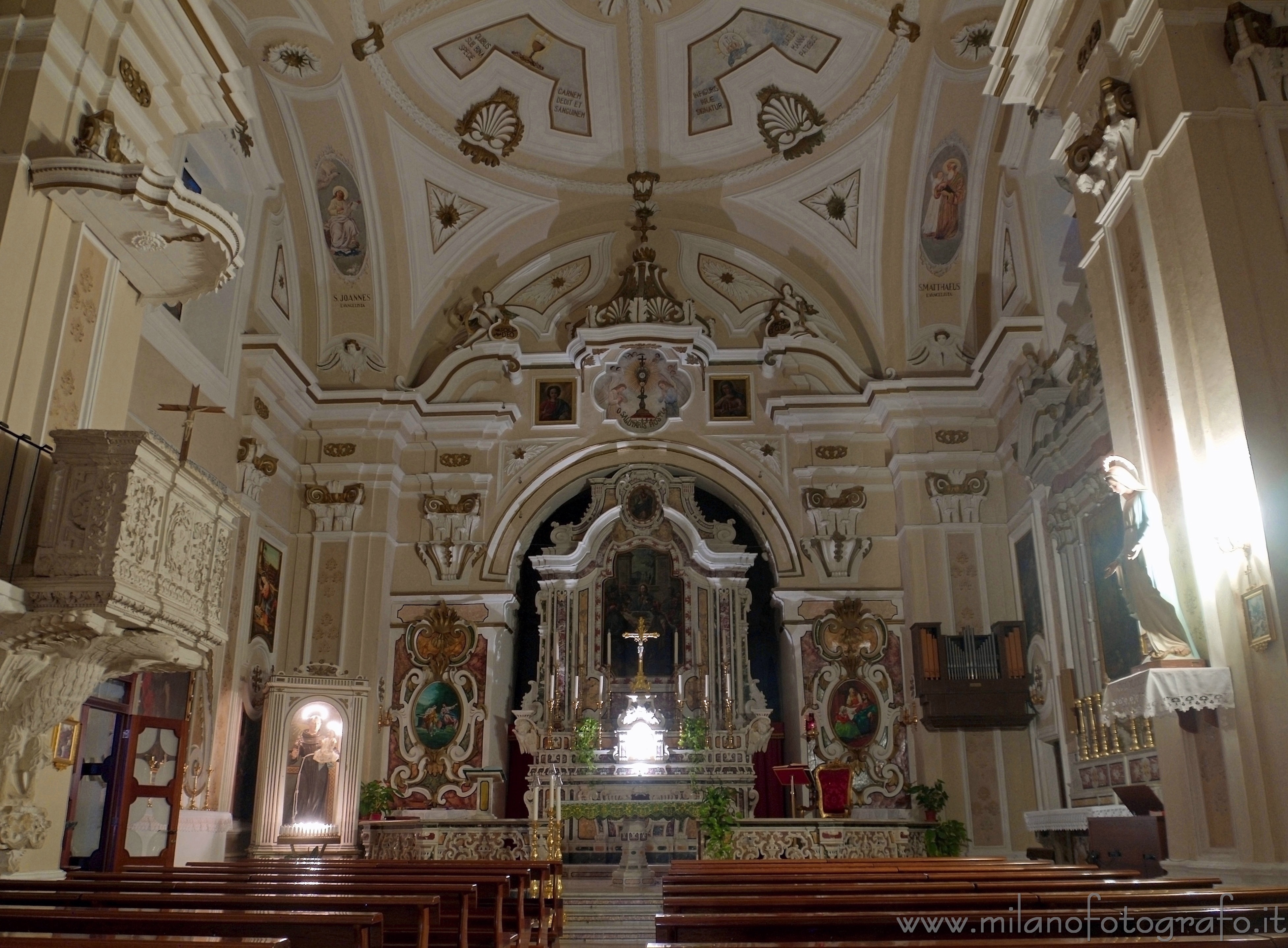 Felline frazione di Alliste (Lecce): Interno della Chiesa di San Leucio - Felline frazione di Alliste (Lecce)