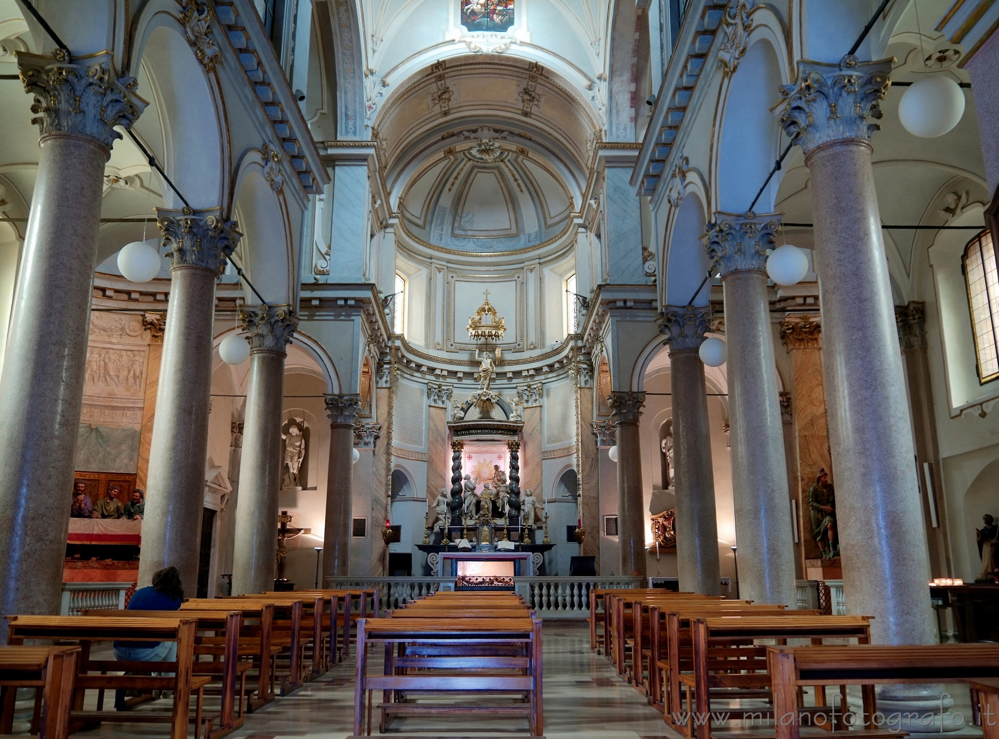 Milan (Italy): Baroque interiors of the Church of St. Sepulchre (Chiesa di San Sepolcro) - Milan (Italy)