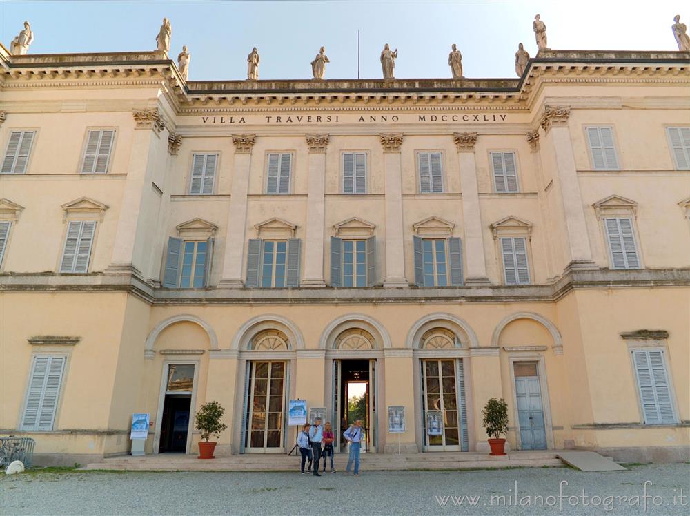 Desio (Milan, Italy) - Facade toward the street of Villa Cusani Traversi Tittoni