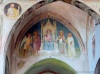 San Giuliano Milanese (Milan, Italy): Fresco of the Virgin in Majesty with Saints in the Abbey of Viboldone