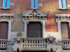Milan (Italy): Facade of House Meregalli in Mozart street