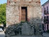 Azeglio (Biella, Italy): Base of the bell tower of the Church of San Martino