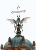 Milan (Italy): The cross on top of the dome of the Basilica of San Lorenzo Maggiore