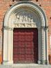 Castiglione Olona (Varese): Portale della Chiesa Collegiata dei Santi Stefano e Lorenzo