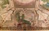 Cavenago di Brianza (Monza e Brianza, Italy): Detail of the frescoed vault of the Jupiter Hall in Palace Rasini