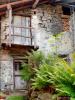 Driagno fraction of Campiglia Cervo (Biella, Italy): Old house with balcony and gerla