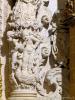 Gallipoli (Lecce): Dettaglio delle decorazioni scultoree dell'altare dell'Immacolata Concezione nel Duomo