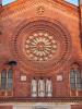 Milan (Italy): Rose Window on the facade of St. Mark's Basilica