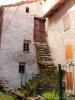 Montesinaro frazione di Piedicavallo (Biella): Antiche scale di accesso al primo piano