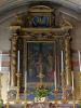 Ponderano (Biella, Italy): Retable on the back wall of the apse of the Church of St. Lawrence Martyr