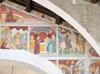 Novara: Affreschi sulla metà destra dell'arcone della chiesa del Convento di San Nazzaro della Costa