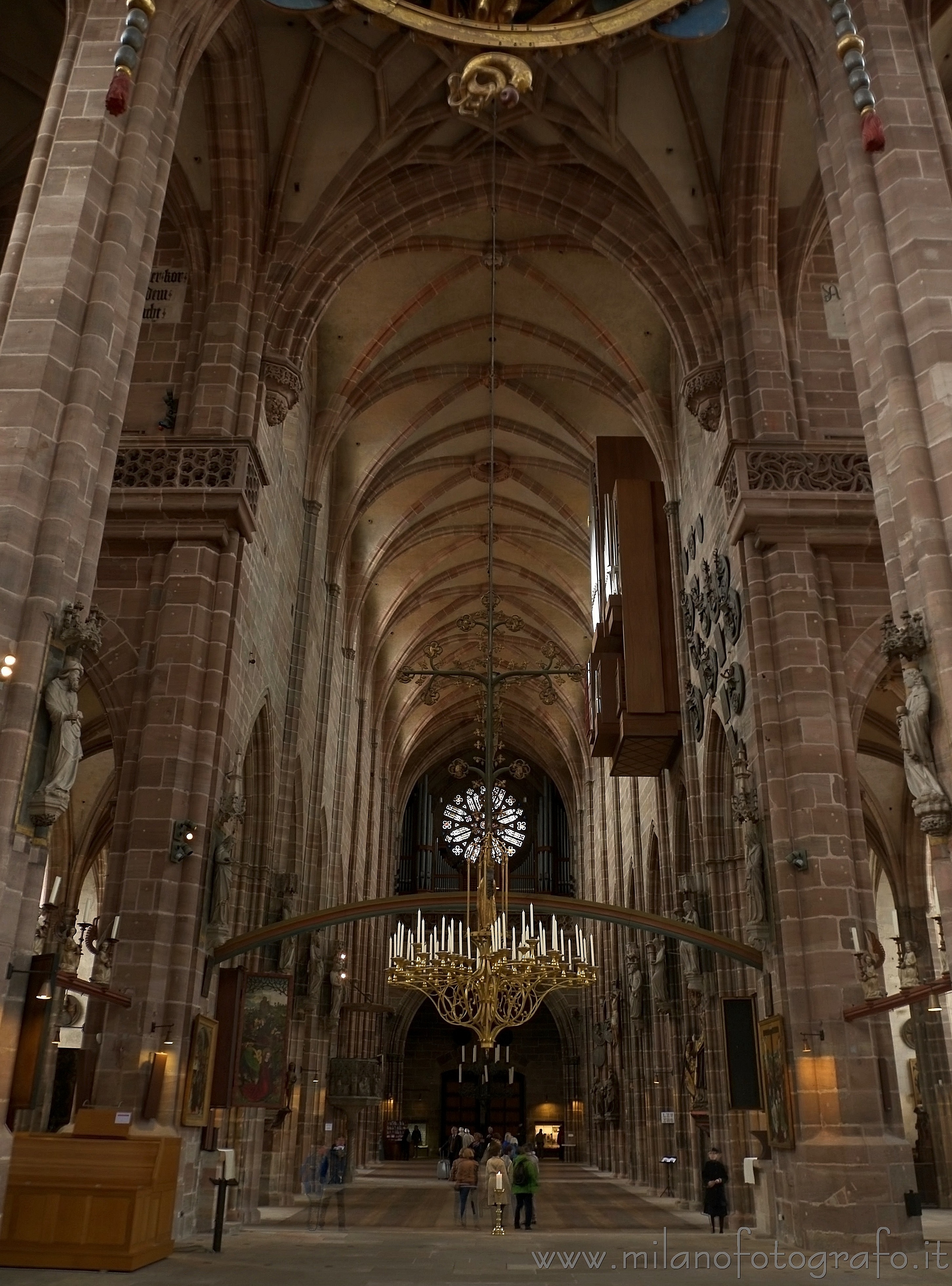 Norimberga (Germania): Interni della Chiesa di San Lorenzo con - Norimberga (Germania)