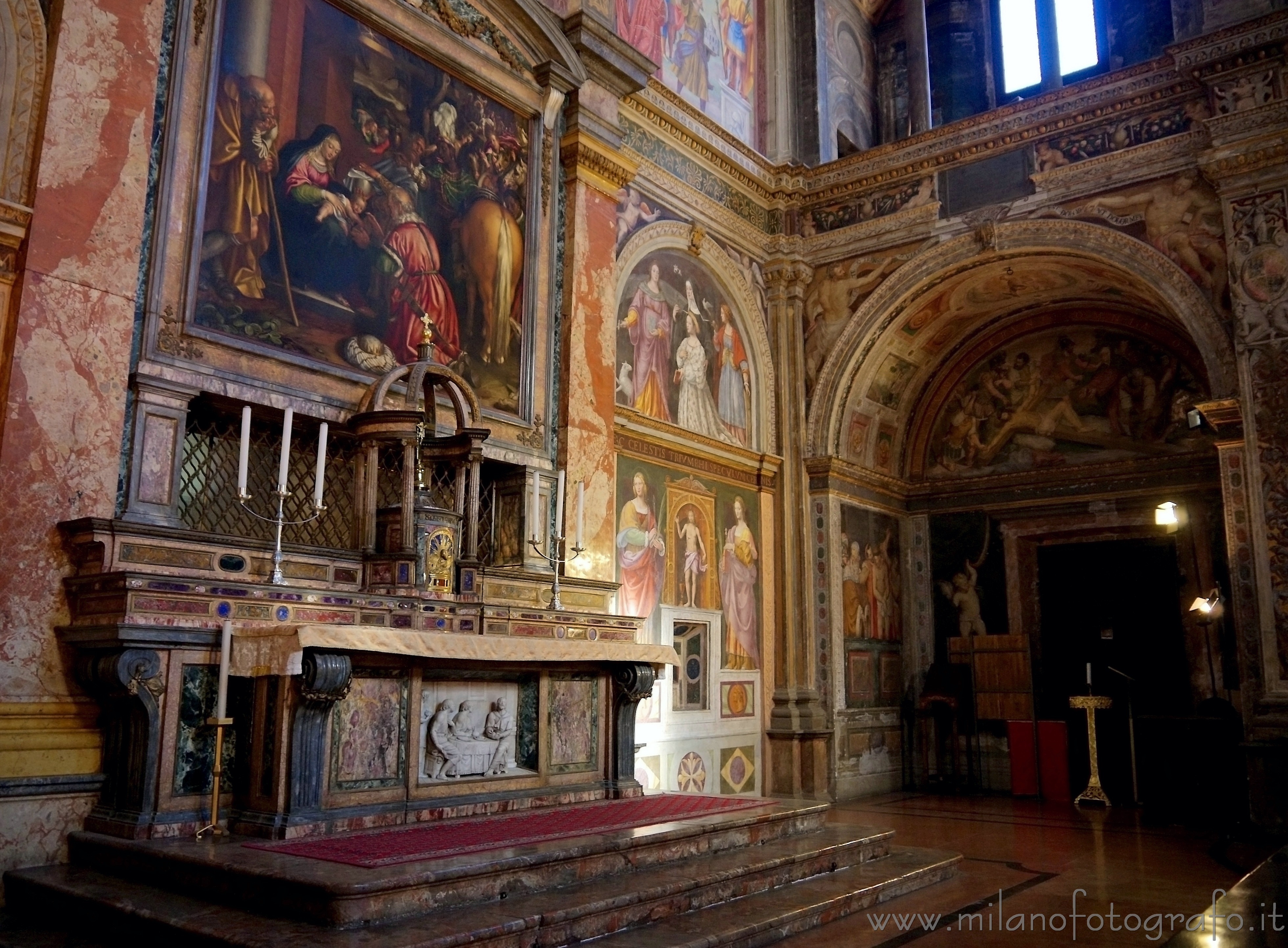 Milan (Italy) - Altar of the church of San Maurizio