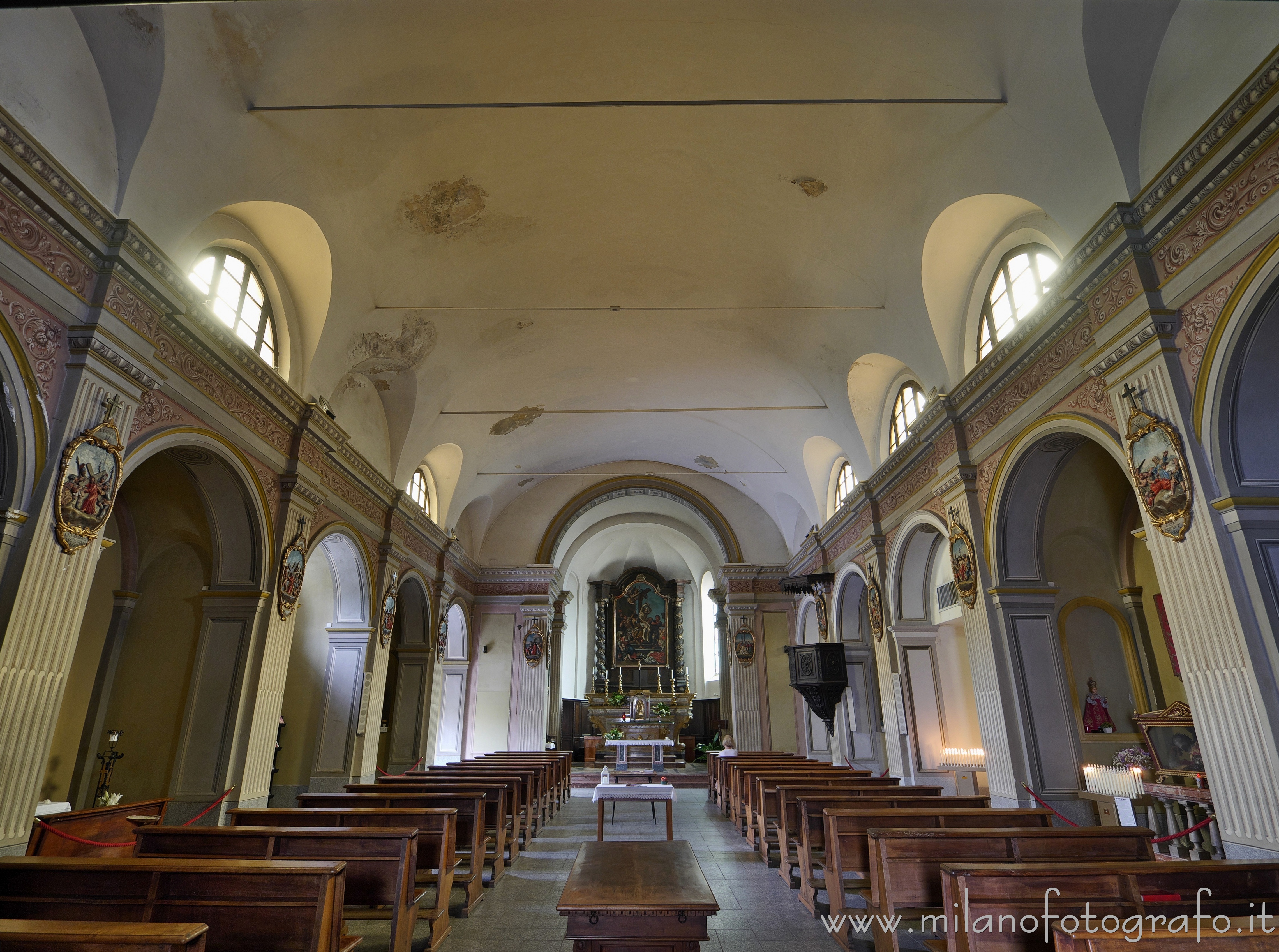 Biella (Italy): Interior of the Church of San Biagio - Biella (Italy)