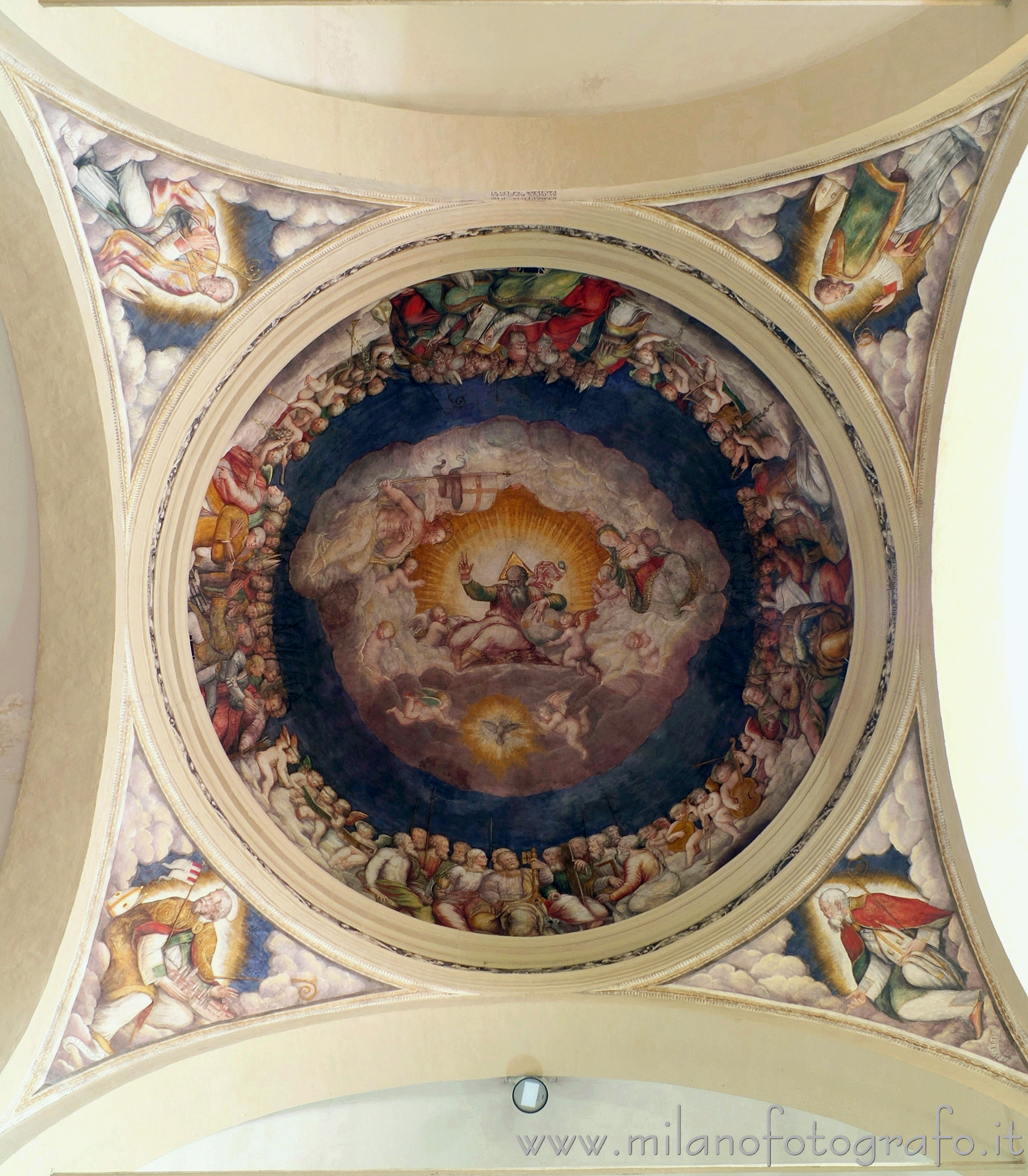 Fano (Pesaro e Urbino, Italy): Interior of the dome of the Church of San Paterniano - Fano (Pesaro e Urbino, Italy)