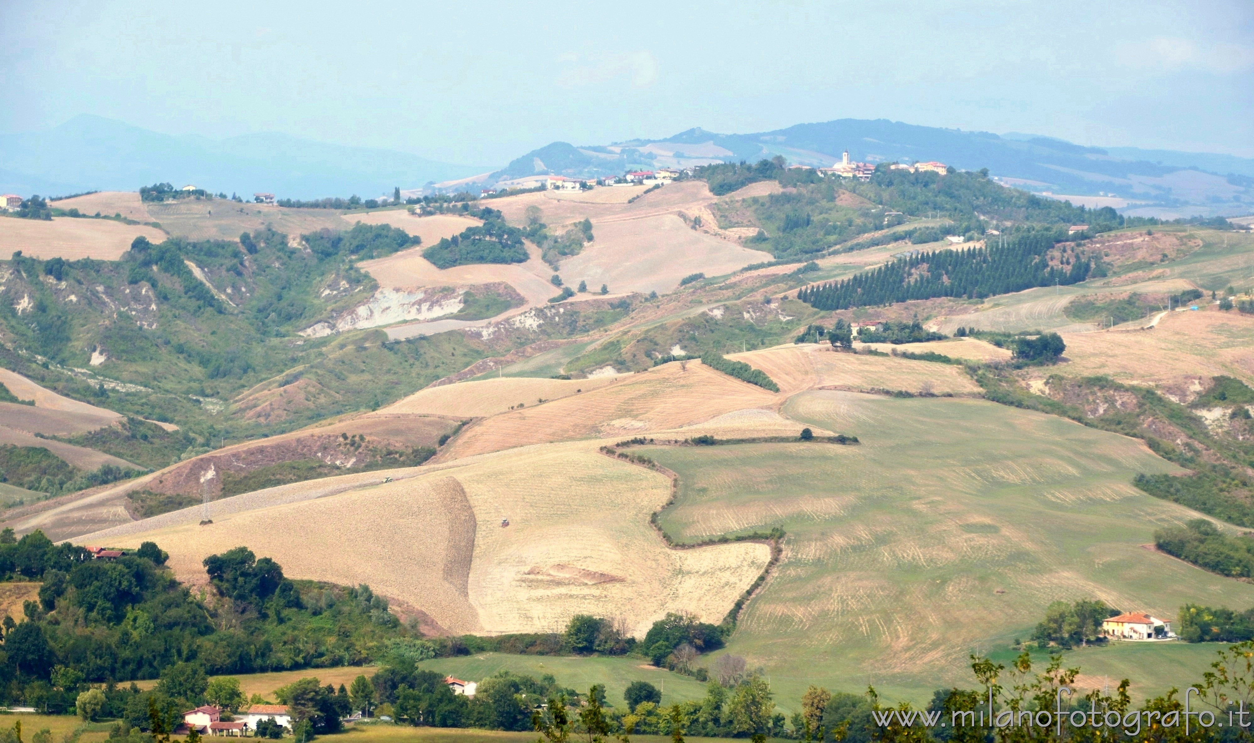 Tavullia (Pesaro): Paesaggio con campi coltivati - Tavullia (Pesaro)