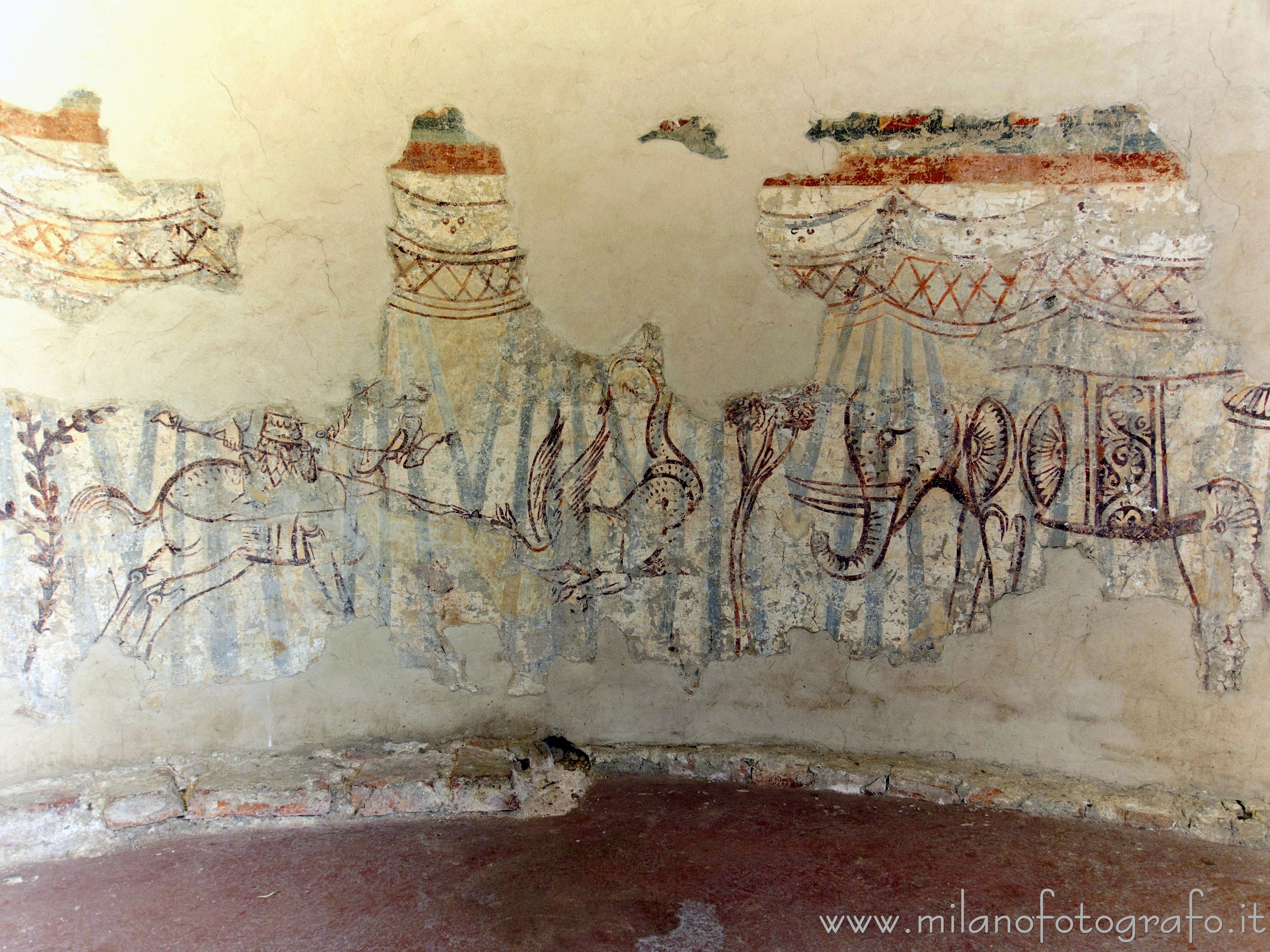 Milan (Italy): Detail of the velarium of the old apse of the Cittadini Chapel in the Basilica of San Lorenzo Maggiore - Milan (Italy)