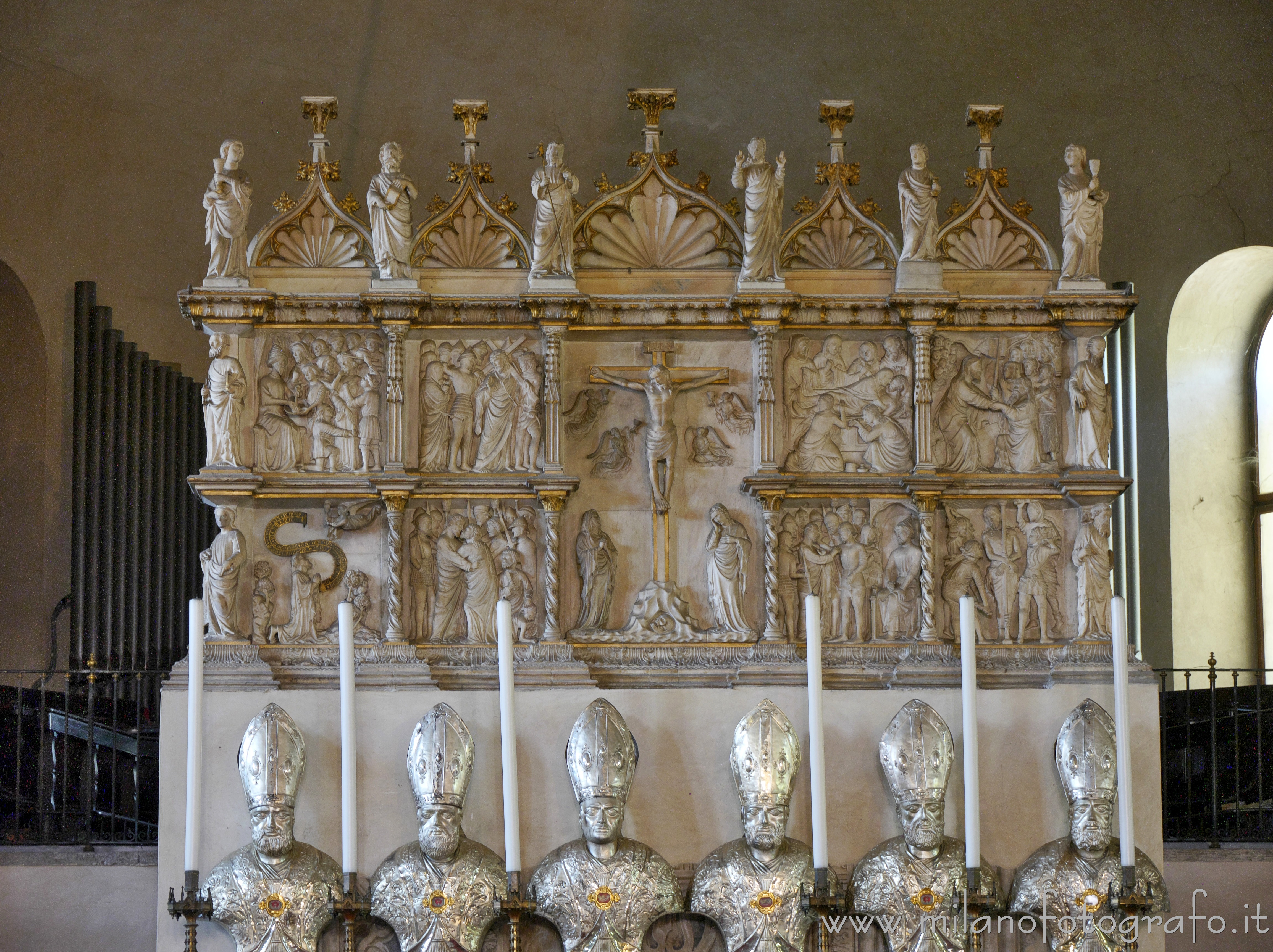 Milan (Italy): Retable of the Passion in the Basilica of Sant'Eustorgio - Milan (Italy)