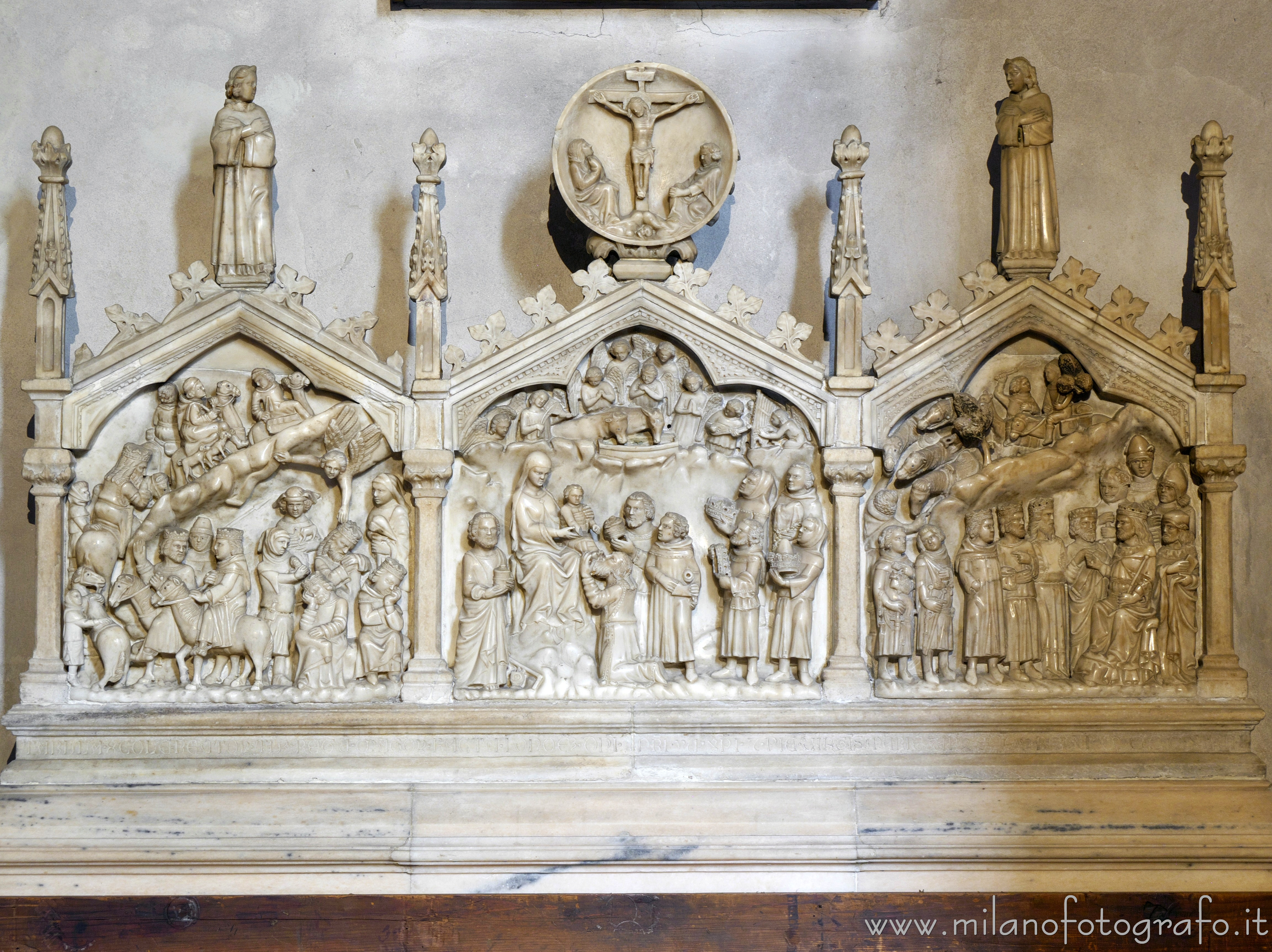 Milan (Italy): Retable of the Magi in the Basilica of Sant'Eustorgio - Milan (Italy)