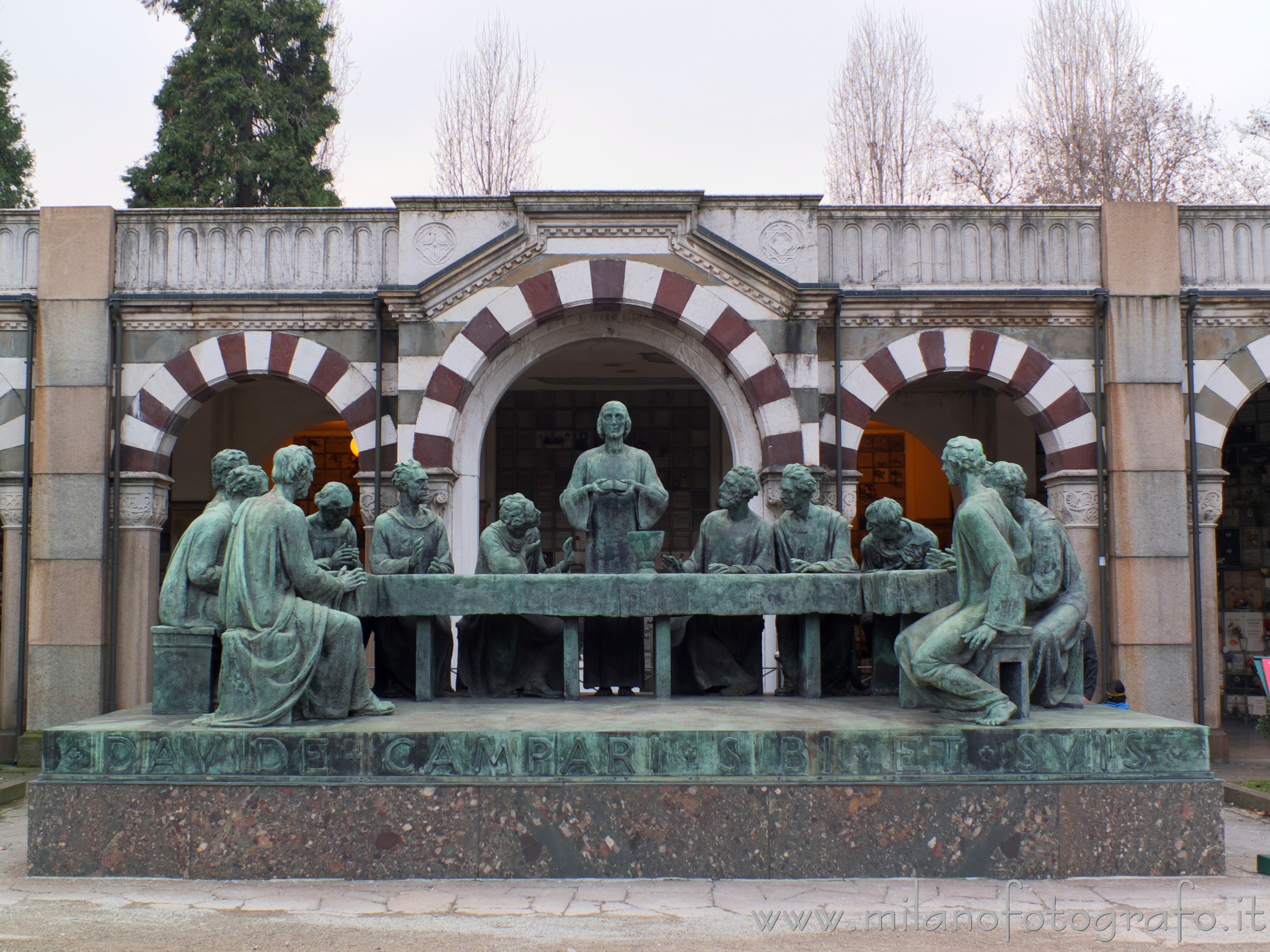 Milan (Italy): Funerary monument of the family Campari inside the Monumental Cemetery - Milan (Italy)