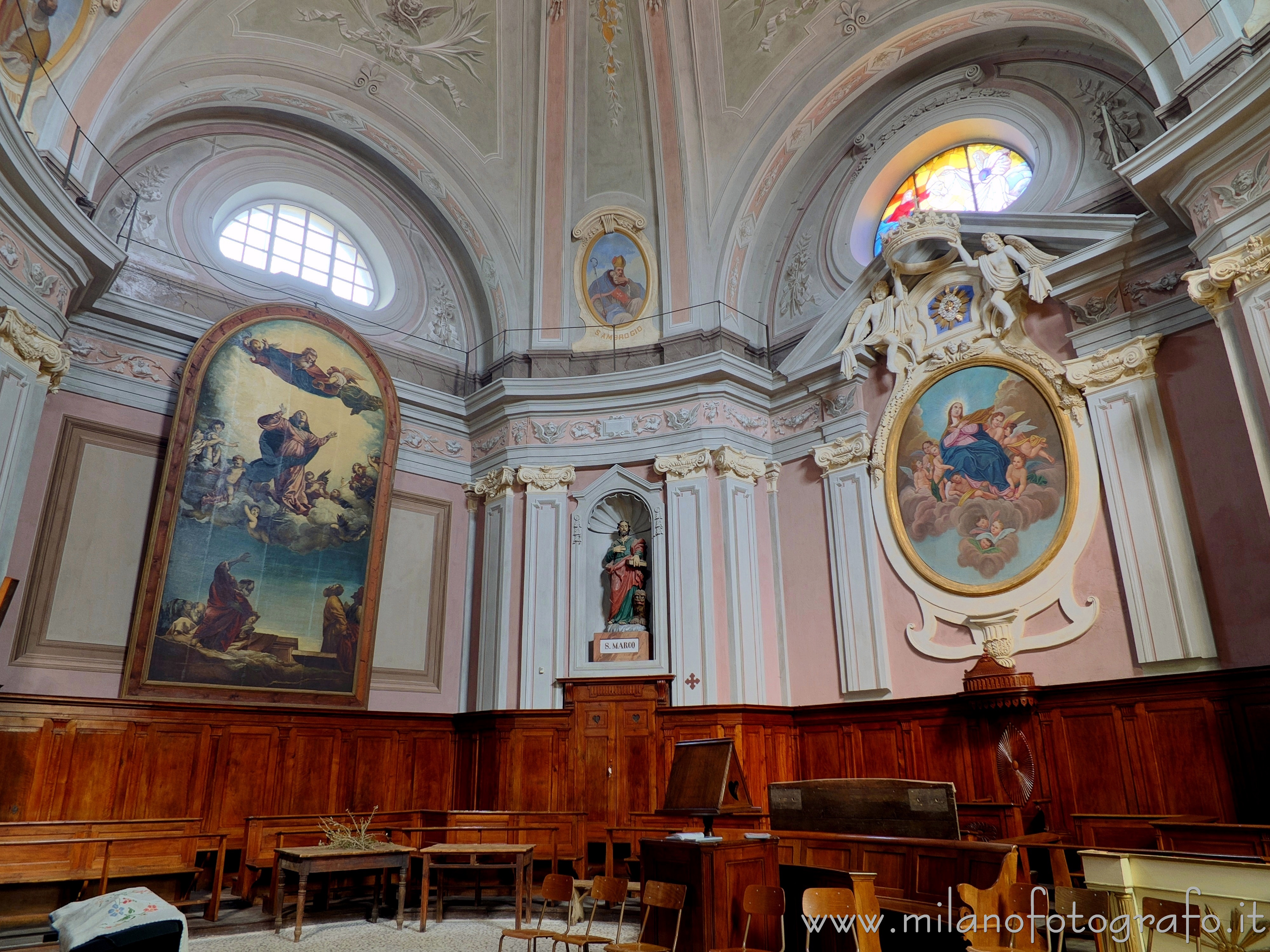 Netro (Biella): Coro della Chiesa parrocchiale di Santa Maria Assunta - Netro (Biella)