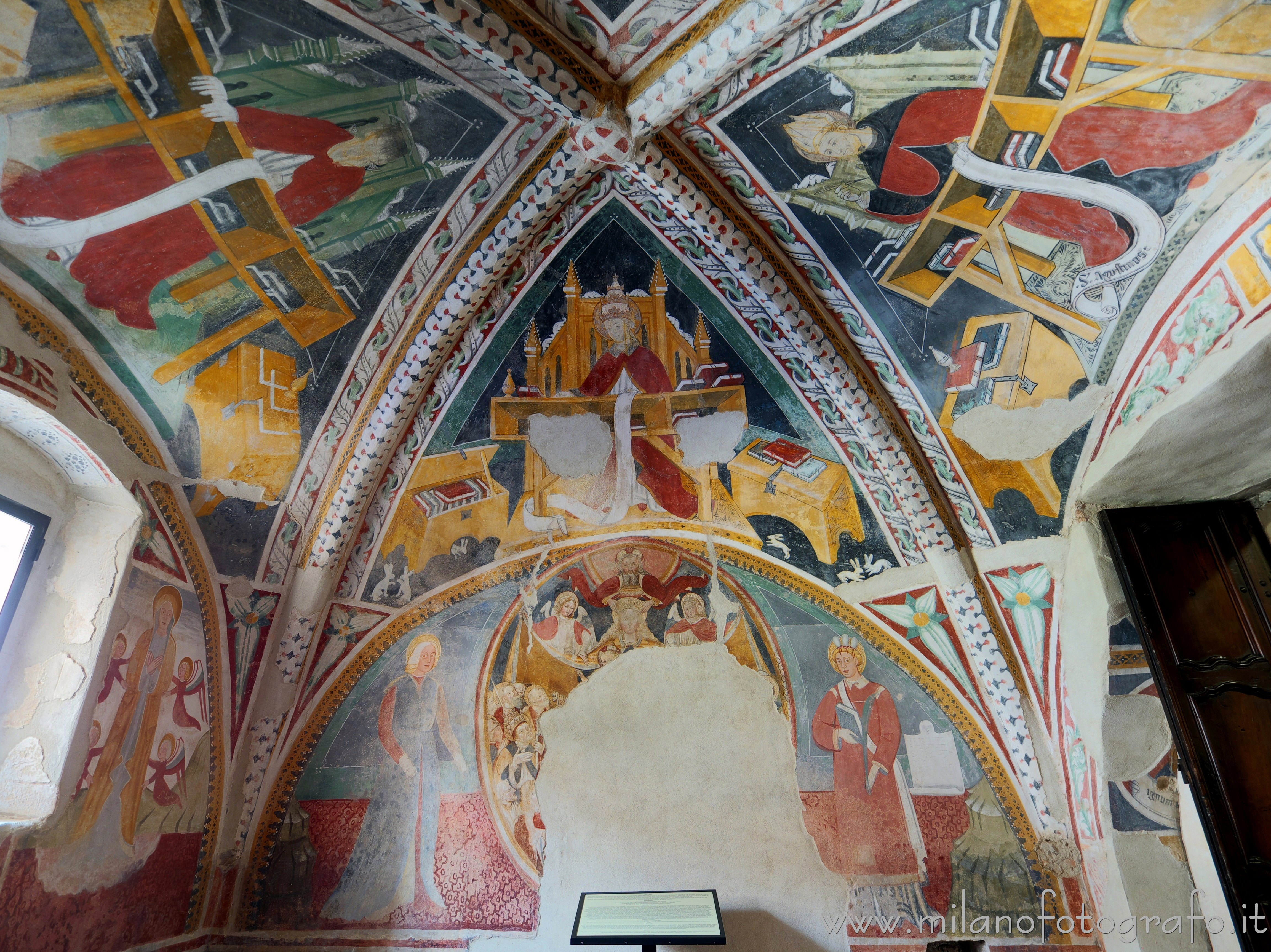 Occhieppo Superiore (Biella, Italy): North wall of the chapel beside to the presbytery in the Church of Santo Stefano - Occhieppo Superiore (Biella, Italy)