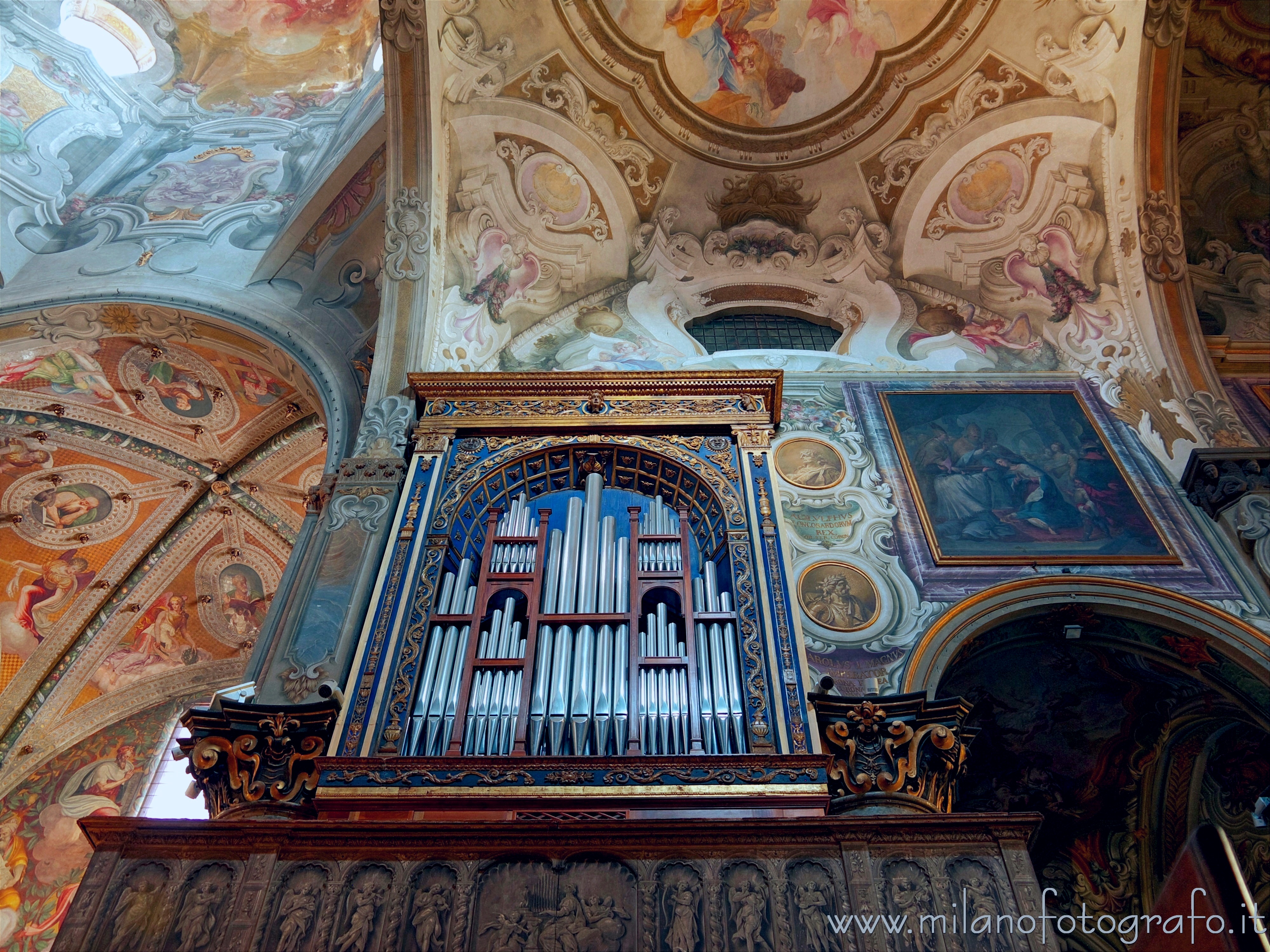 Monza (Monza e Brianza): Organo e affreschi del Duomo di Monza - Monza (Monza e Brianza)