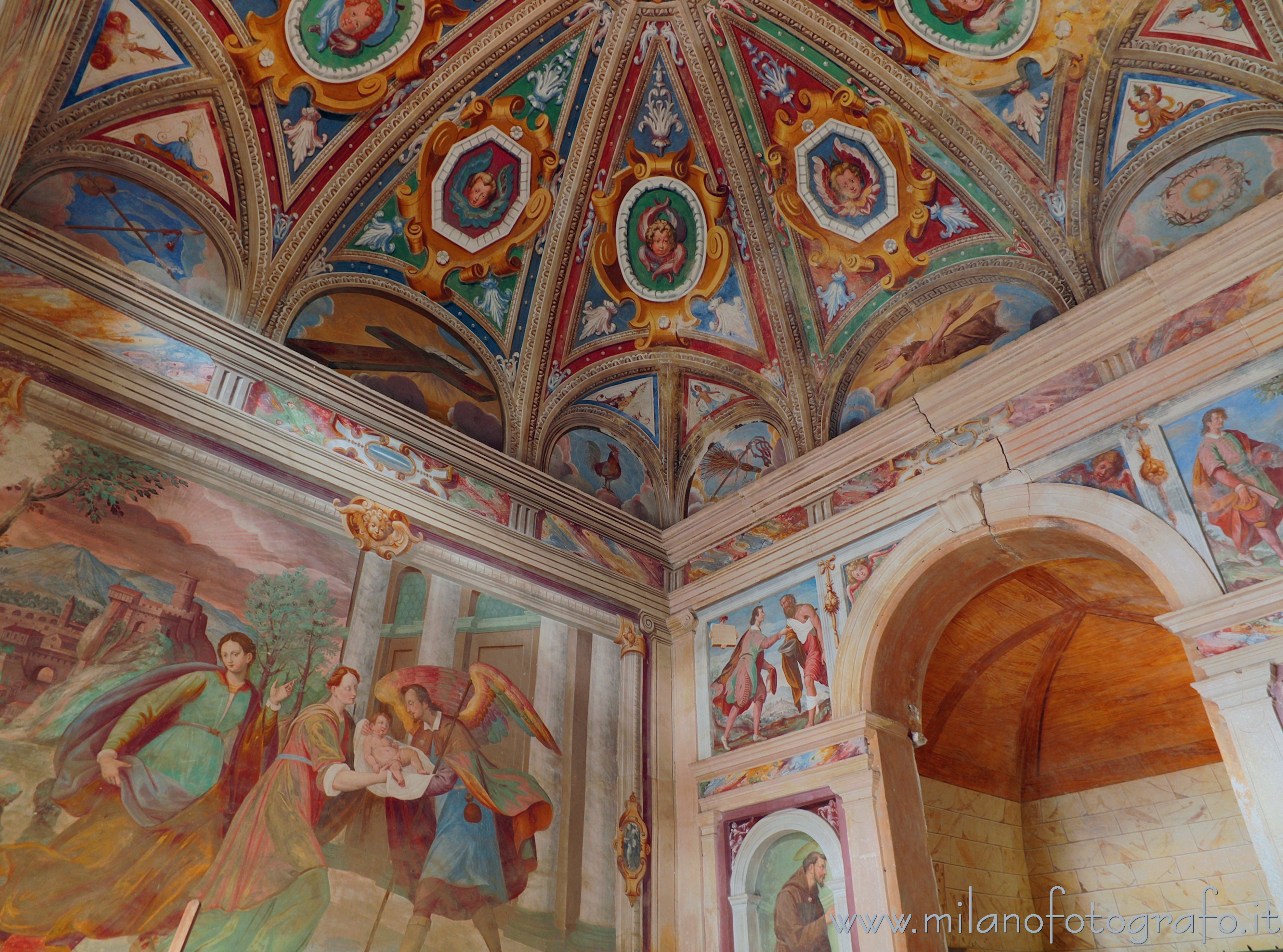 Orta San Giulio (Novara): Interno della Cappella I del Sacro Monte di Orta - Orta San Giulio (Novara)