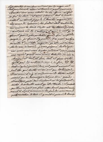 Blatt 4 des zweiten von 25 Briefen, die Luisa D'Azeglio w&#228;hrend ihrer Reise nach Baden schrieb.
