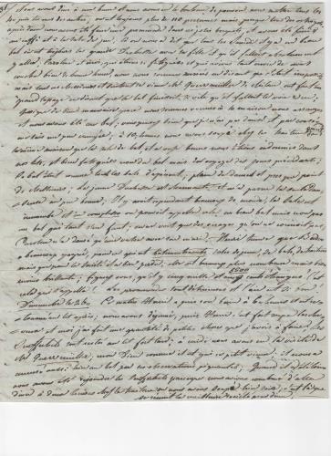 Blatt 2 des siebzehnten von 25 Briefen, die Luisa D'Azeglio w&#228;hrend ihrer Reise nach Baden schrieb.